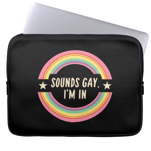 Ljud gay im i laptop fodral (Framsidan)