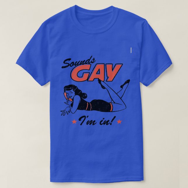 Ljud Gay IM i Pride Queer Community-Coola-överföri T Shirt (Design framsida)