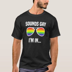 Ljud Gay Im i regnbågssolglasögon Lgbt Pride 2 T Shirt