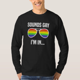 Ljud Gay Im i regnbågssolglasögon Lgbt Pride 2 T Shirt