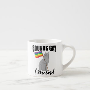 Ljud Gay jag är i katt Espressomugg