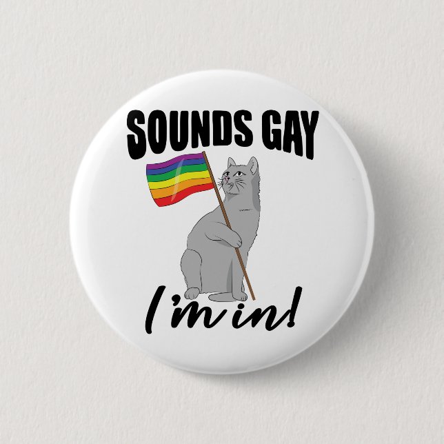 Ljud Gay jag är i katt Knapp (Framsida)
