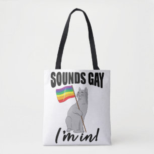 Ljud Gay jag är i katt Tygkasse