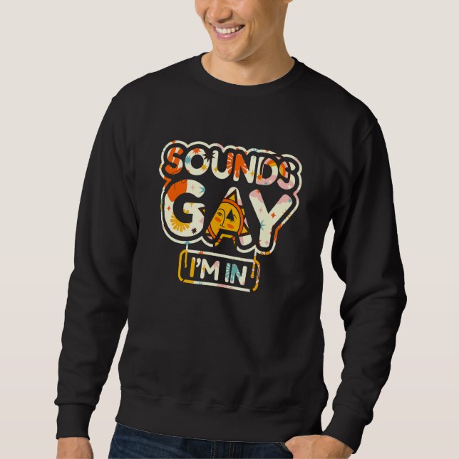Ljud Gay jag är i Lång Ärmad Tröja (Framsida)