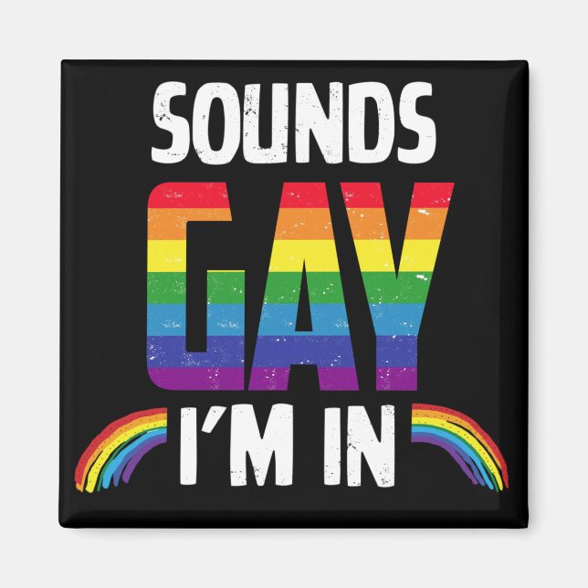 Ljud gay jag är i magnet (Framsidan)