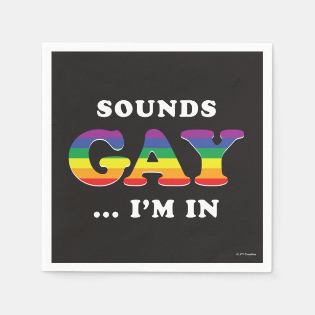 Ljud Gay.. Jag är i Pappersservett (Framsidan)