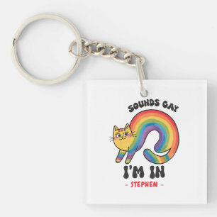 Ljud Gay, jag är i - Pridet Rainbow Cat HGBTQ