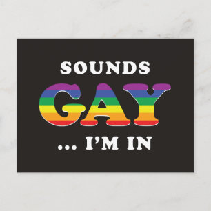 Ljud Gay.. Jag är i Vykort