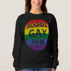 Ljud Gay jag är på för en LGBT Gay T Shirt