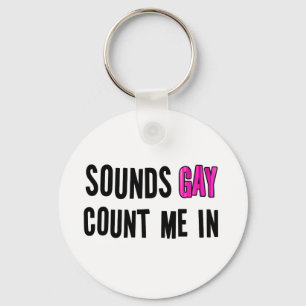 Ljud Gay Nyckelring
