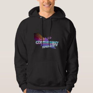 Ljud gillar kommunistisk propaganda men okej hoodie