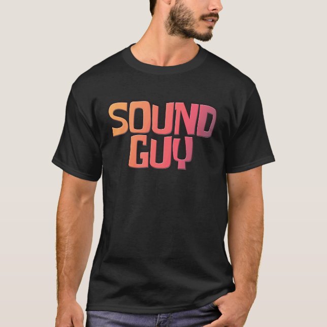 Ljud Guy Audio Ingenjör Ljud Designer T Shirt (Framsida)
