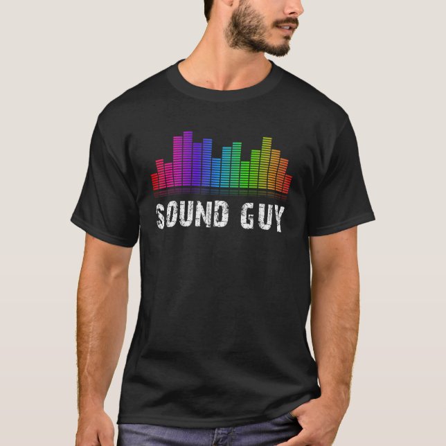 Ljud Guy Audio Ingenjör Music T Shirt (Framsida)