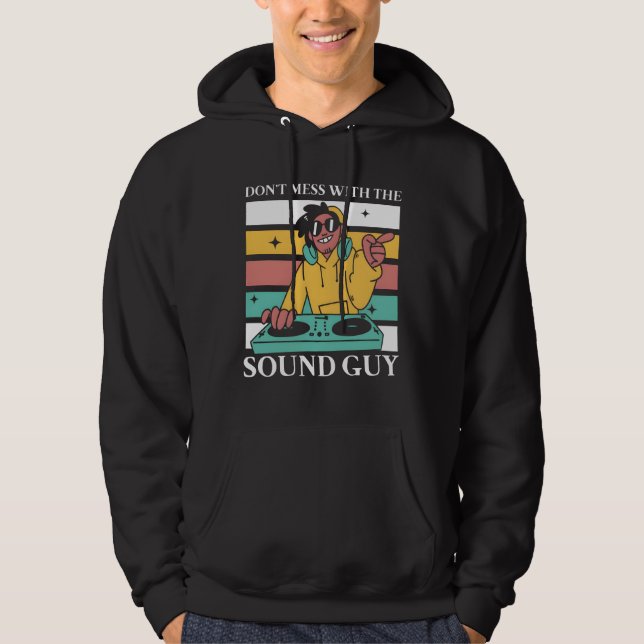 Ljud Guy Funny Design Hoodie (Framsida)