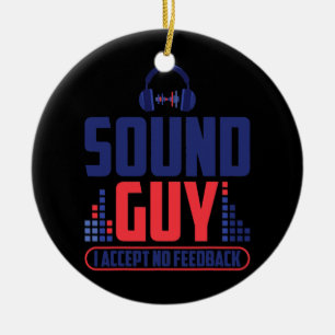 Ljud Guy I accepterar ingen feedback för musik och Julgransprydnad Keramik