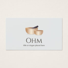 Ljud Healing Tibetian Singing Bowls Visitkort