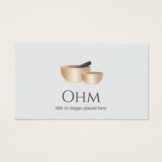 Ljud Healing Tibetian Singing Bowls Visitkort (Framsidan)