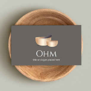 Ljud Healing Tibetian Singing Bowls Visitkort