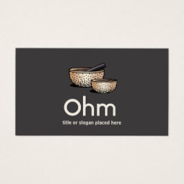 Ljud Healing Tibetian Singing Bowls Visitkort