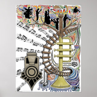 "Ljud hördes genom Träd" Poster