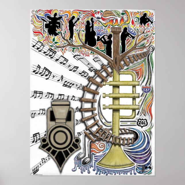 "Ljud hördes genom Träd" Poster (Framsidan)