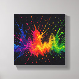 Ljud i Färg Music Explosion Canvas Wall Art