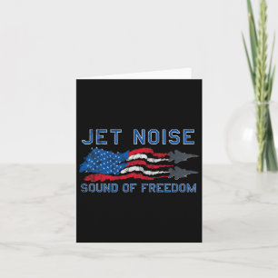 Ljud i Freedom Jet Noise American US Flagga Kort