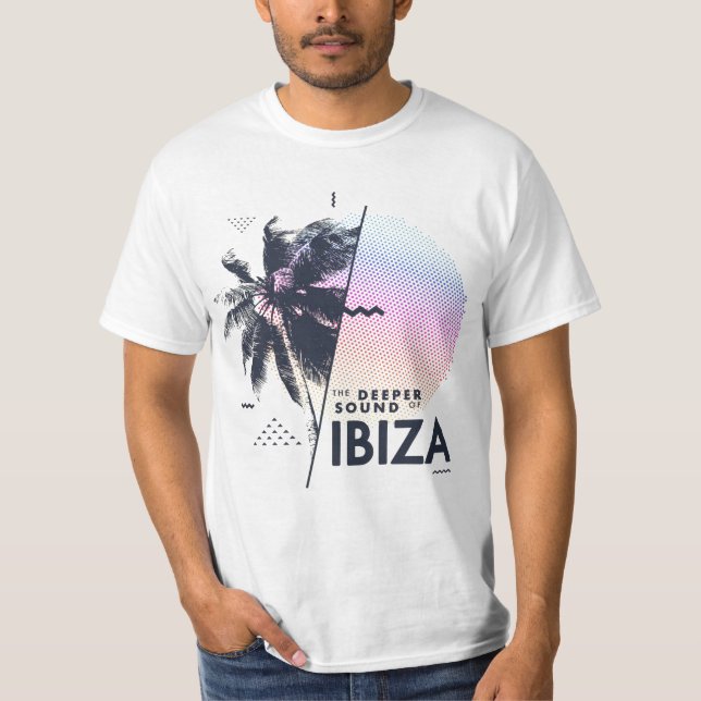 Ljud i Ibiza T Shirt (Framsida)