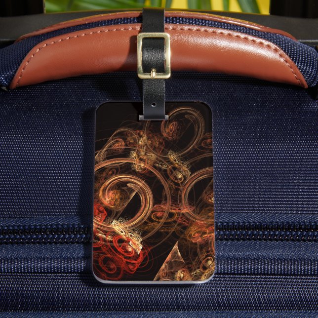 Ljud i Music Abstrakt Art Adress Bagagebricka (Framsida Insitu 2)