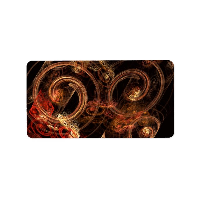 Ljud i Music Abstrakt Art Adressetikett (Framsidan)