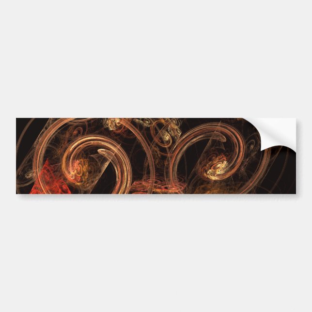 Ljud i Music Abstrakt Art Bumper Sticker Bildekal (Framsidan)