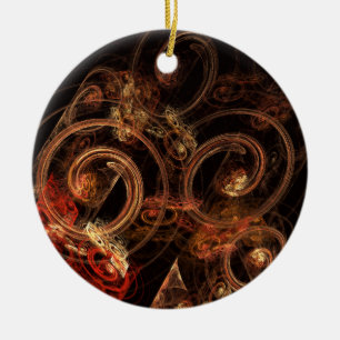 Ljud i Music Abstrakt Art Circle Ornament