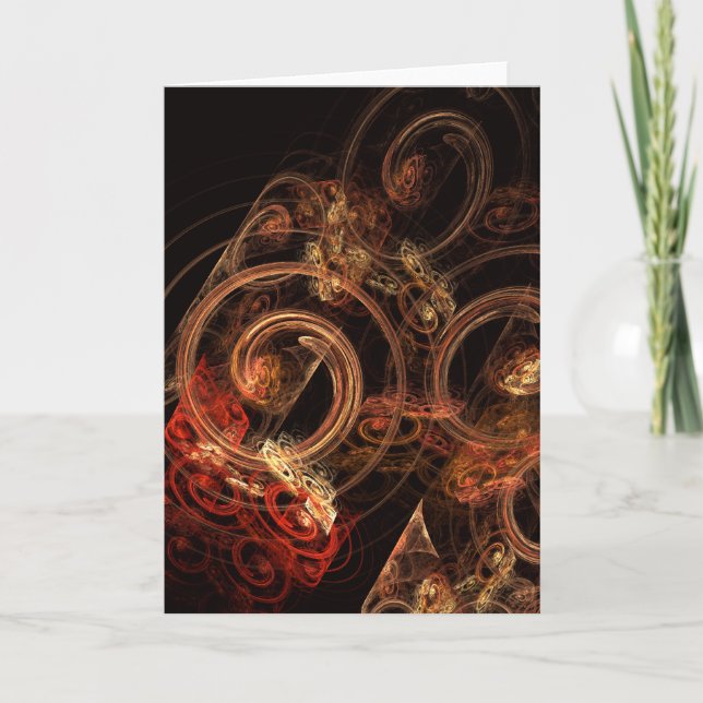 Ljud i Music Abstrakt Art Greeting Card Kort (Framsida)