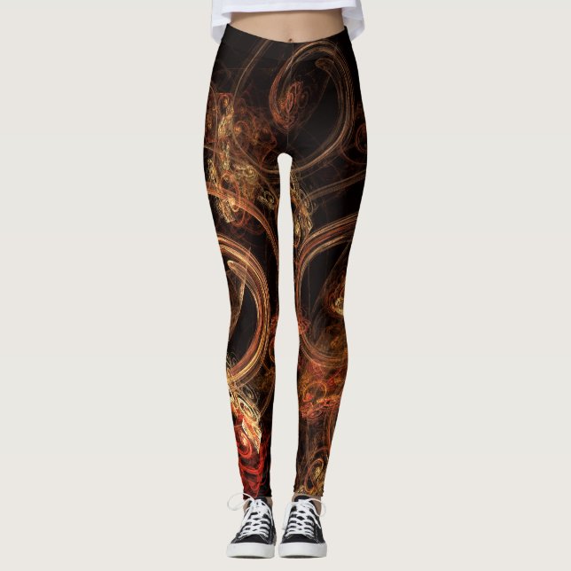 Ljud i Music Abstrakt Art Leggings (Framsida)