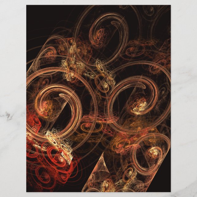 Ljud i Music Abstrakt Art Letterhead (Framsida)