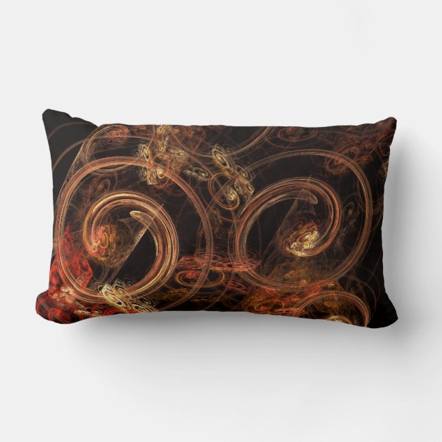 Ljud i Music Abstrakt Art Lumbar Pillow Lumbarkudde (Framsida)