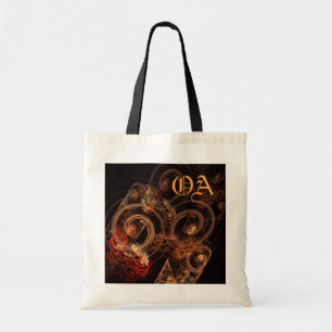 Ljud i Music Abstrakt Art Monogram Bag Tygkasse