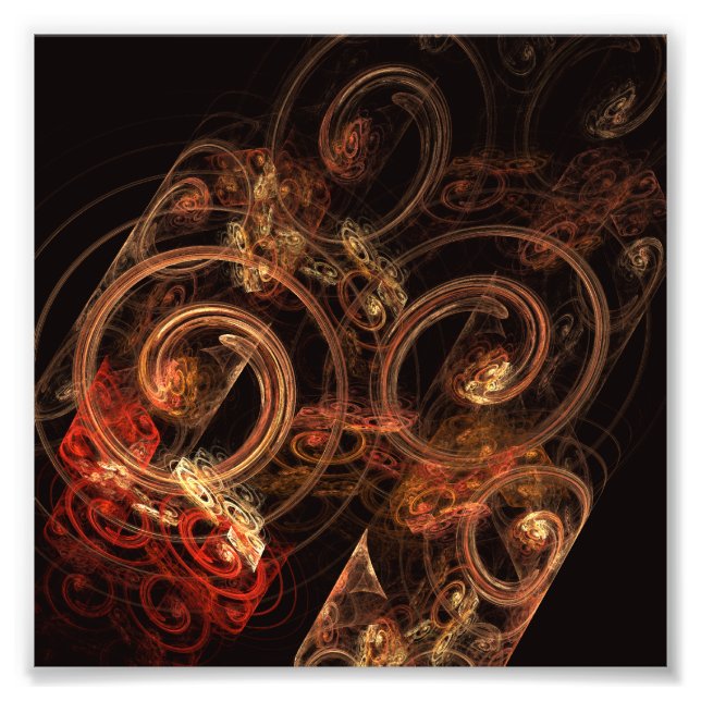 Ljud i Music Abstrakt Art Photo Print Fototryck (Framsidan)