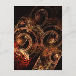 Ljud i Music Abstrakt Art Postcard Vykort