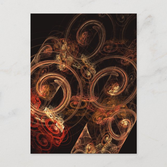 Ljud i Music Abstrakt Art Postcard Vykort (Framsida)