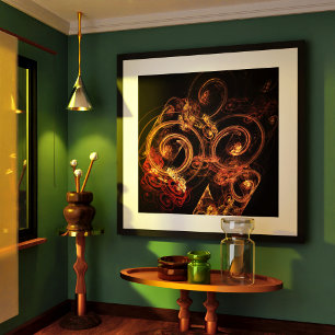 Ljud i Music Abstrakt Art Poster