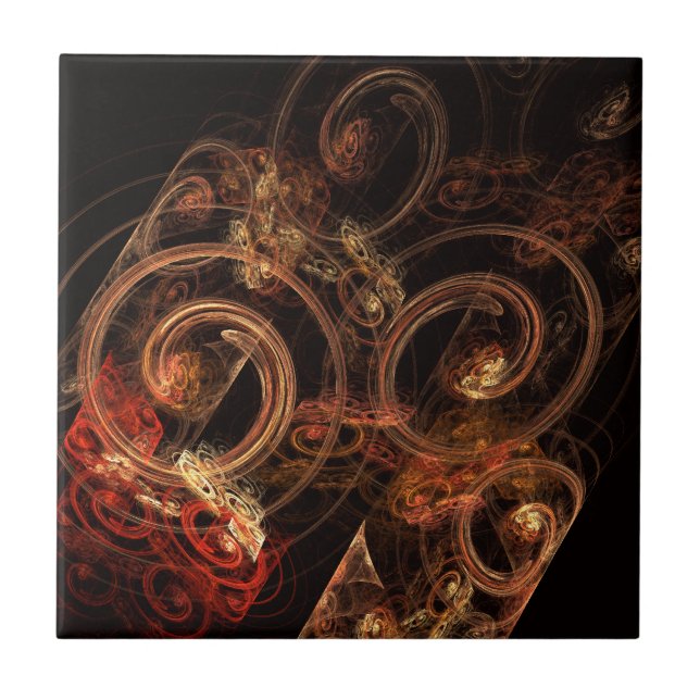 Ljud i Music Abstrakt Art Tile Kakelplatta (Framsidan)