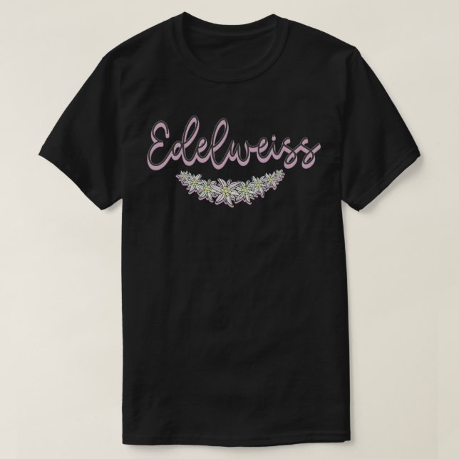 Ljud i Music Edelweiss Sticker T Shirt (Design framsida)