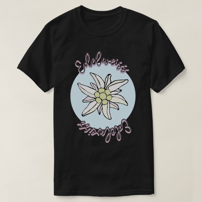 Ljud i Music Edelweiss Sticker T Shirt (Design framsida)