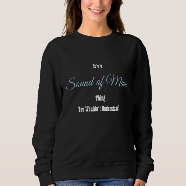 Ljud i Music Sweatshirt T Shirt (Framsida)