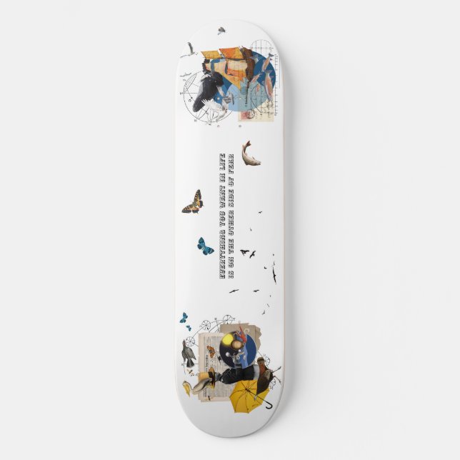 Ljud i Oceanen Mini Skateboard Bräda 18,5 Cm (Framsida)