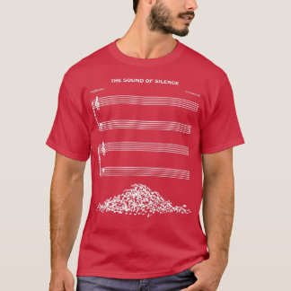 Ljud i Silence Music Älskare T Shirt