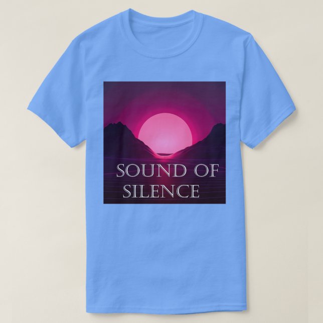 Ljud i tystnaden Vaporwave art digital art rosa su T Shirt (Design framsida)