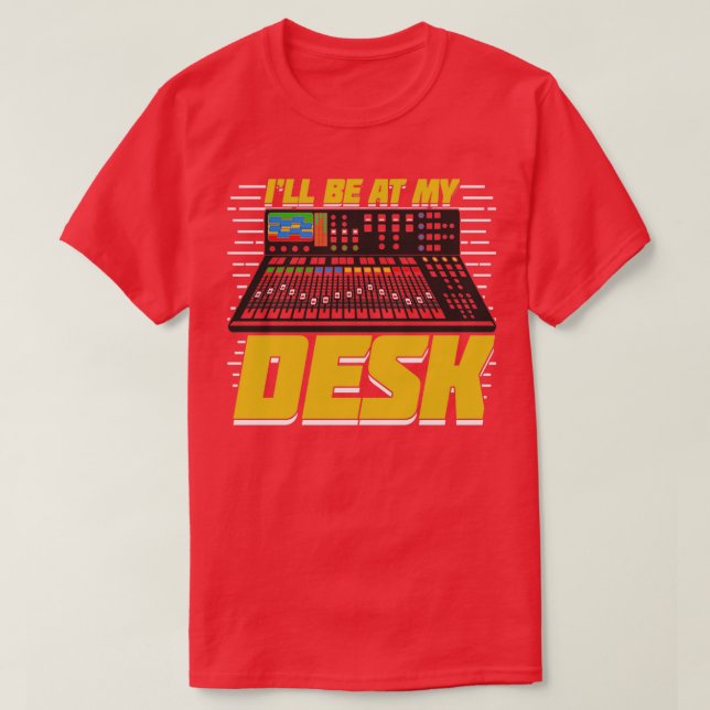 Ljud Ingenjör Audio Technician Gift T Shirt (Design framsida)