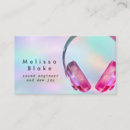 ljud ingenjör dee jay visitkort